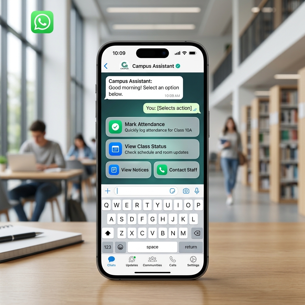 Campus Assistant WhatsApp Interface